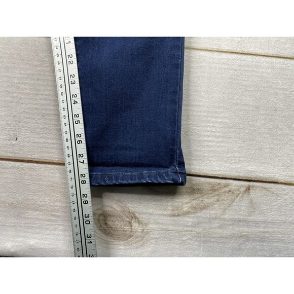 KanCan Maternity Jeans Sz 13/30 Dark Wash Stretch Denim Distressed Skinny Leg - Picture 5 of 11